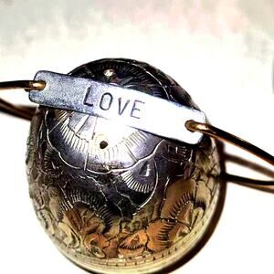 Julio "Love" Wire Bangle Bracelet